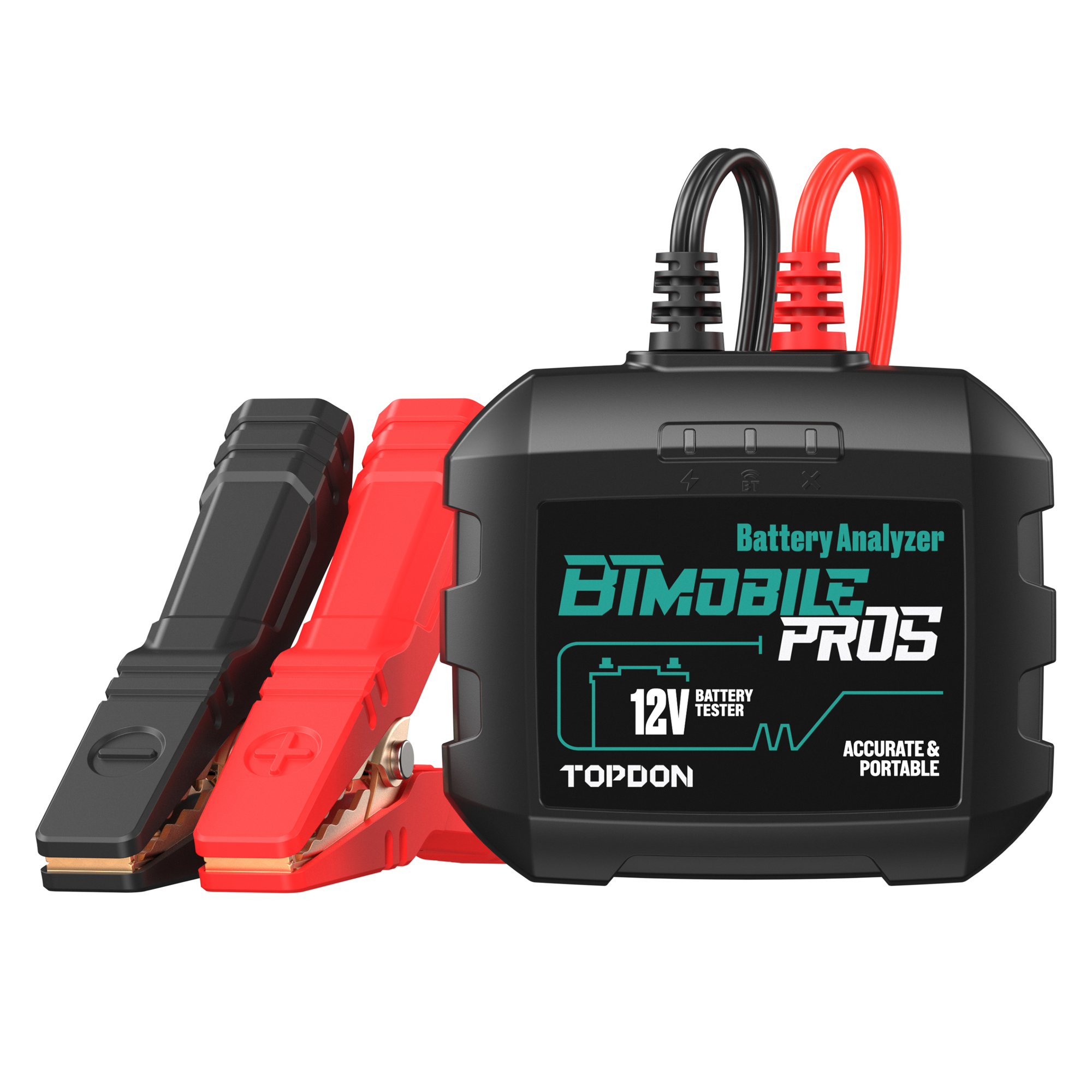 TOPDON 12V Battery Charger Tester - Bluetooth, Dual Bluetooth Connection, Compatible with Phoenix Series, Model# BT Mobile ProS